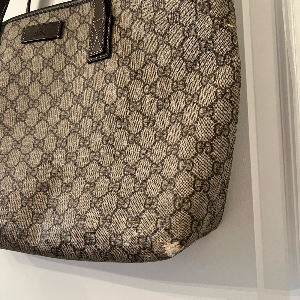Authentic Gucci Brown Tote Bag - Picture 3 of 9